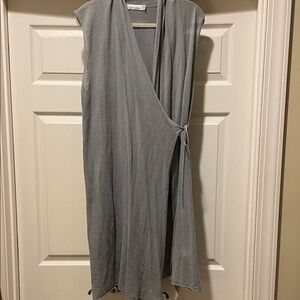 Cut Loose Gray Wrap Vest